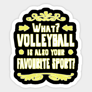 Volleyball beach volleyball double girls Sticker